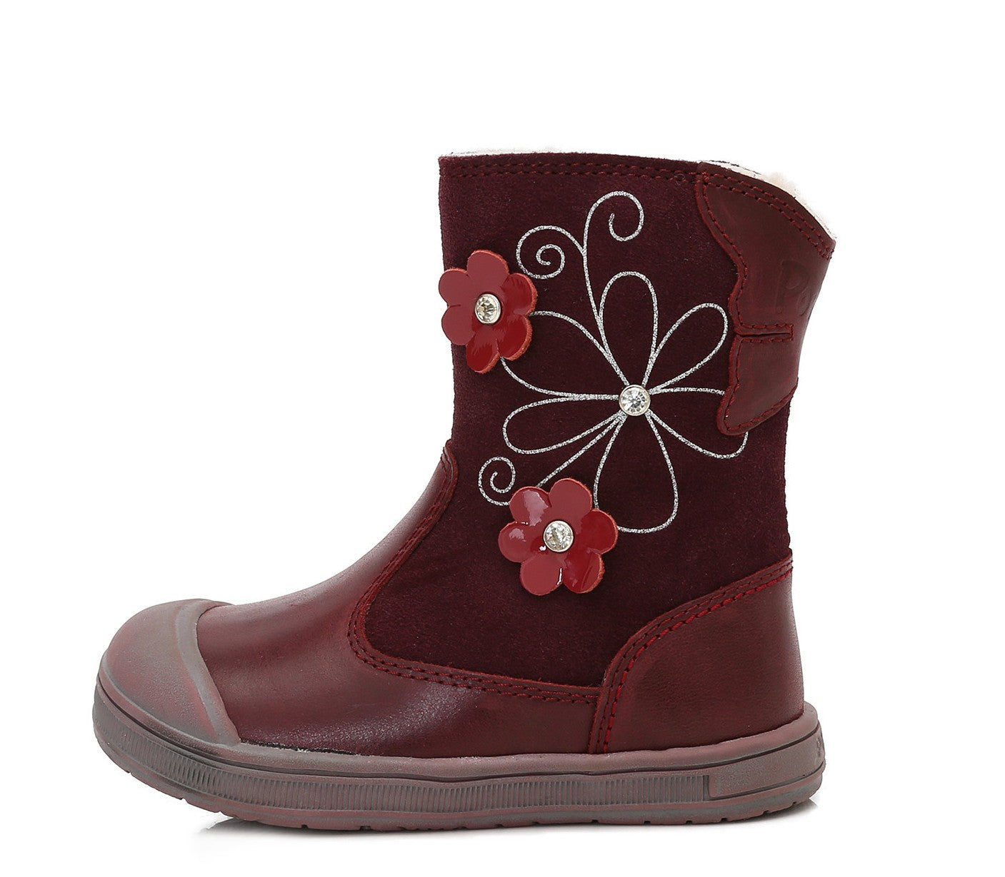 Ponte20 batai mergaitėms – su dirbtiniu kailio pamušalu, su lipdukais, itin lengvi