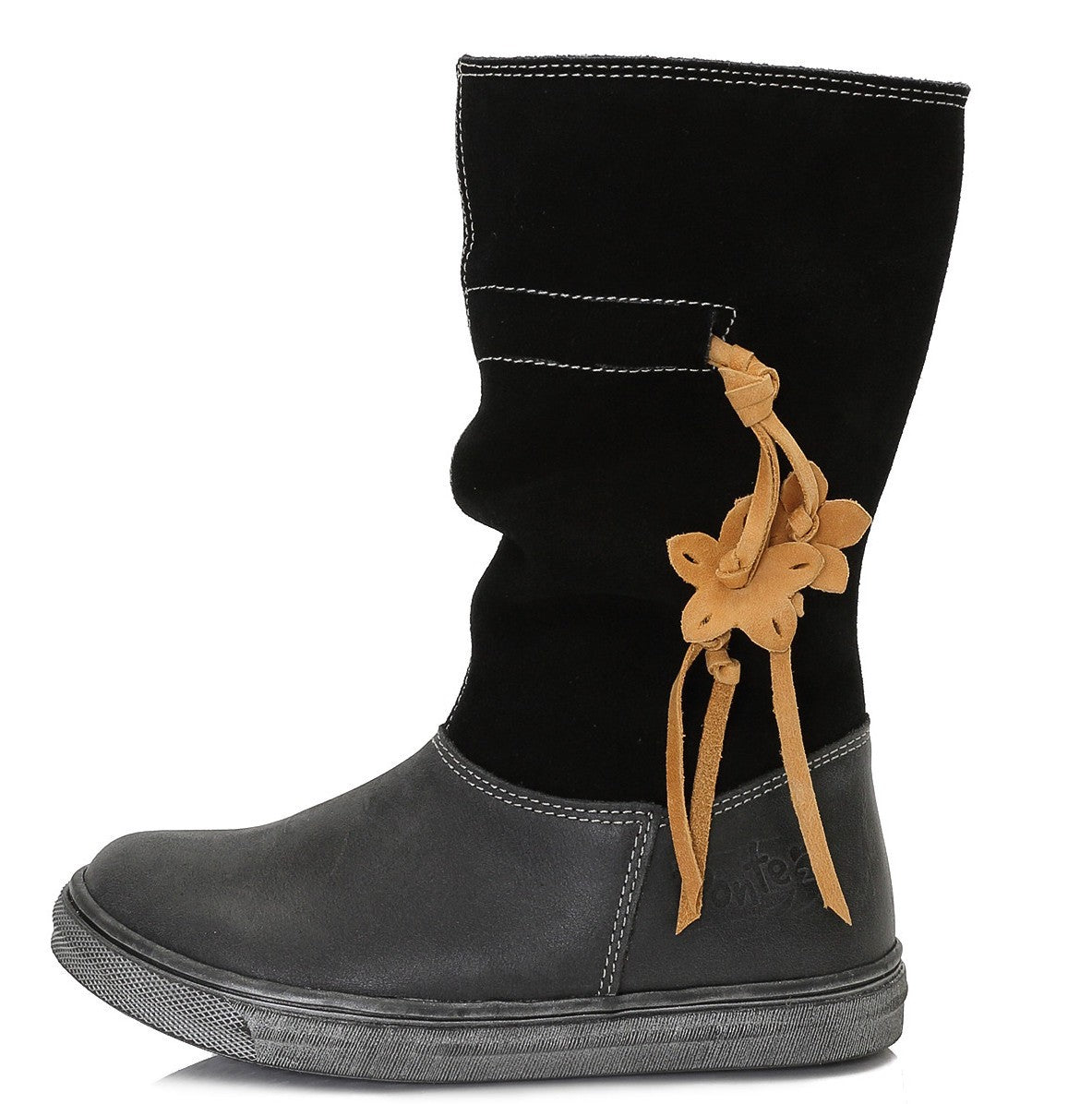 Ponte20 batai mergaitėms rudeniui ir pavasariui – su dirbtiniu kailio pamušalu, su lipdukais, itin lengvi