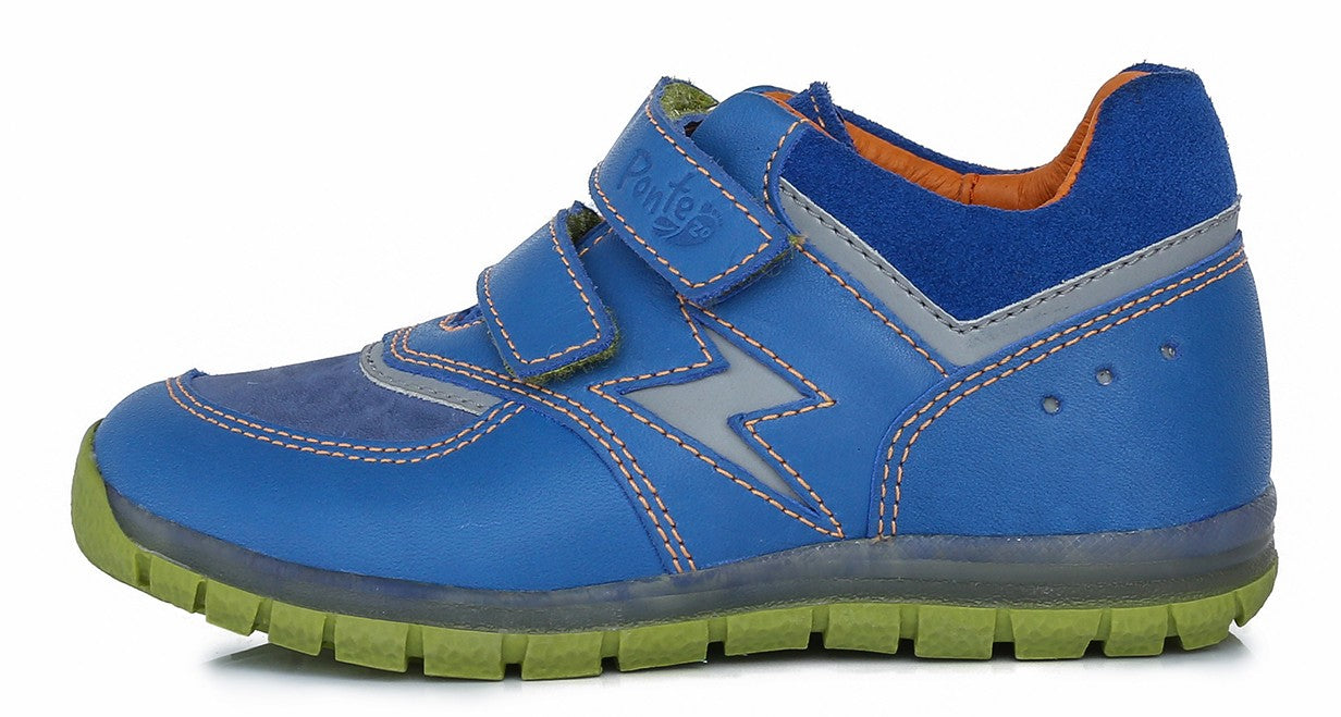 Ponte20 batai mėlyna berniukams rudeniui ir pavasariui – su lipdukais, itin lengvi