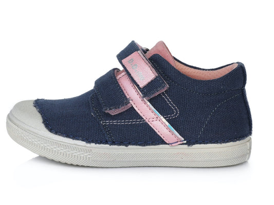 D.D.Step batai mėlyna mergaitėms rudeniui ir pavasariui – su lipdukais