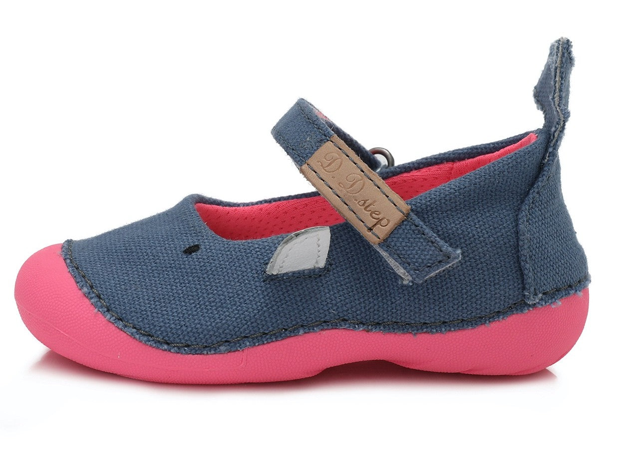 Blue canvas shoes 19-24 C015240