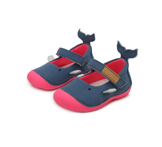 D.D.Step batai mėlyna mergaitėms – su lipdukais