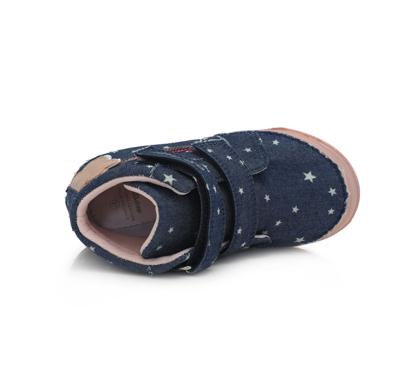 D.D.Step batai mėlyna mergaitėms rudeniui ir pavasariui – su lipdukais