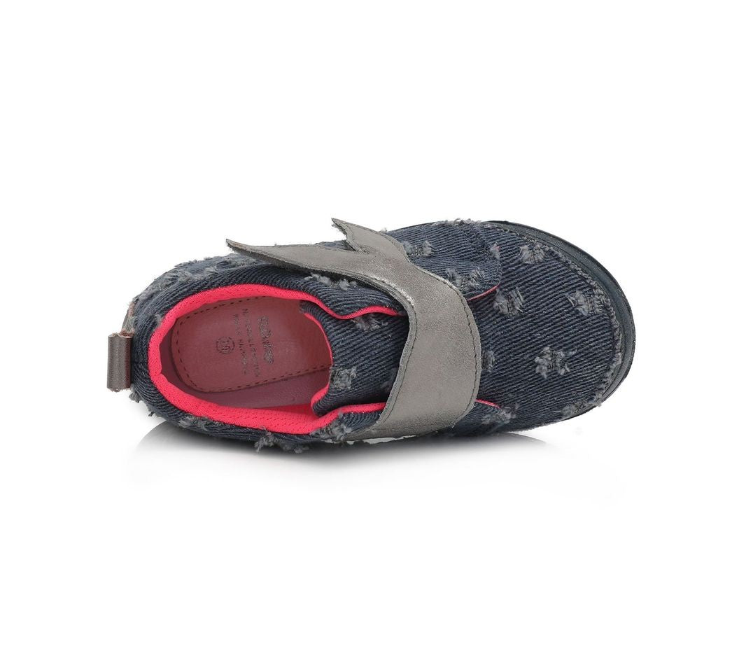 D.D.Step batai mėlyna mergaitėms rudeniui ir pavasariui – su lipdukais