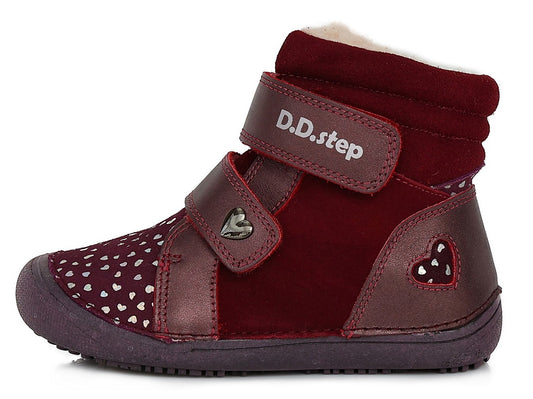 Barefoot D.D.Step batai mergaitėms – su dirbtiniu kailio pamušalu, natūralaus judesio laisvė