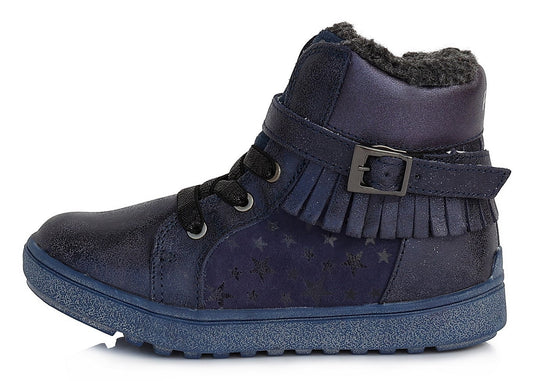 Ponte20 batai mėlyna mergaitėms – su dirbtiniu kailio pamušalu, itin lengvi