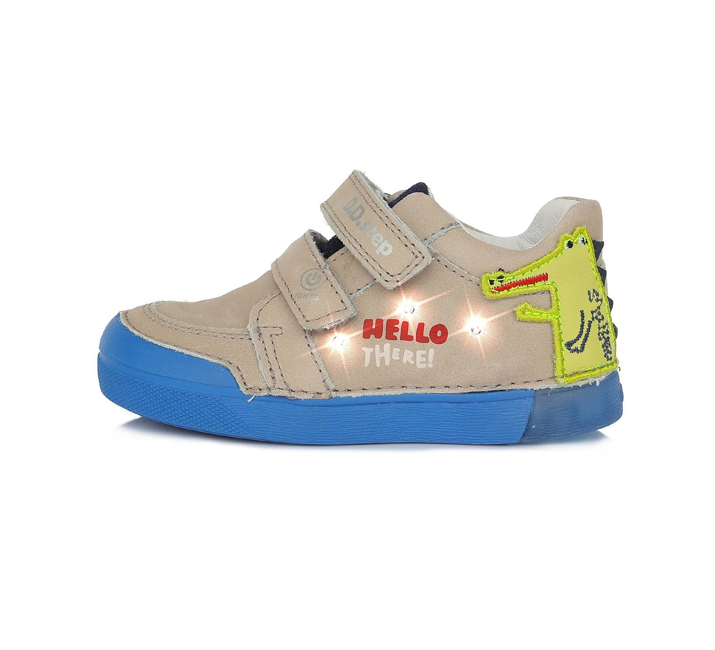 D.D.Step batai pilka berniukams rudeniui ir pavasariui – su LED pašvietimu, itin lengvi