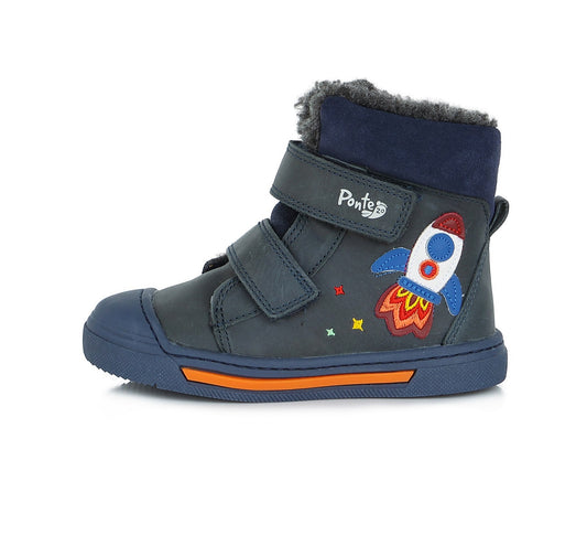 Ponte20 batai mėlyna berniukams – su dirbtiniu kailio pamušalu, itin lengvi