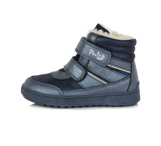 Ponte20 batai mėlyna mergaitėms – su dirbtiniu kailio pamušalu, itin lengvi