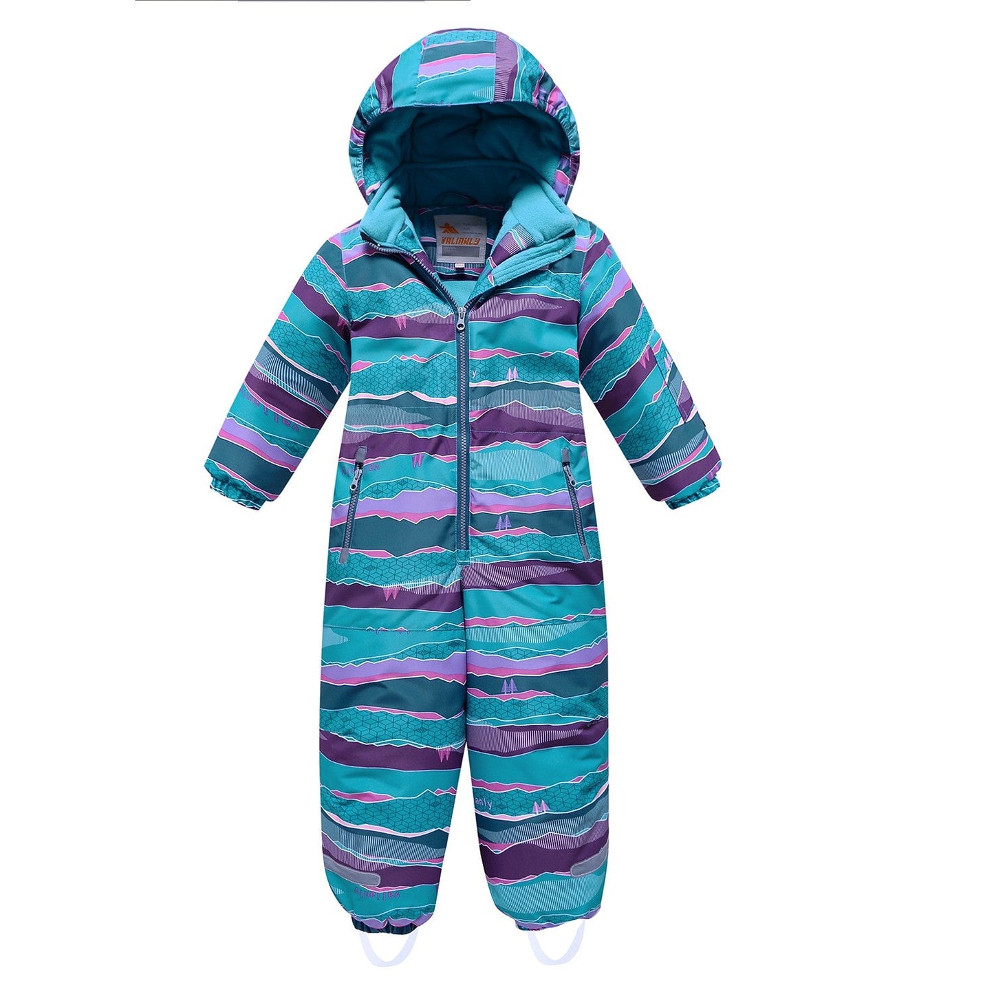 Solid green winter VALIANLY jumpsuit 98-128