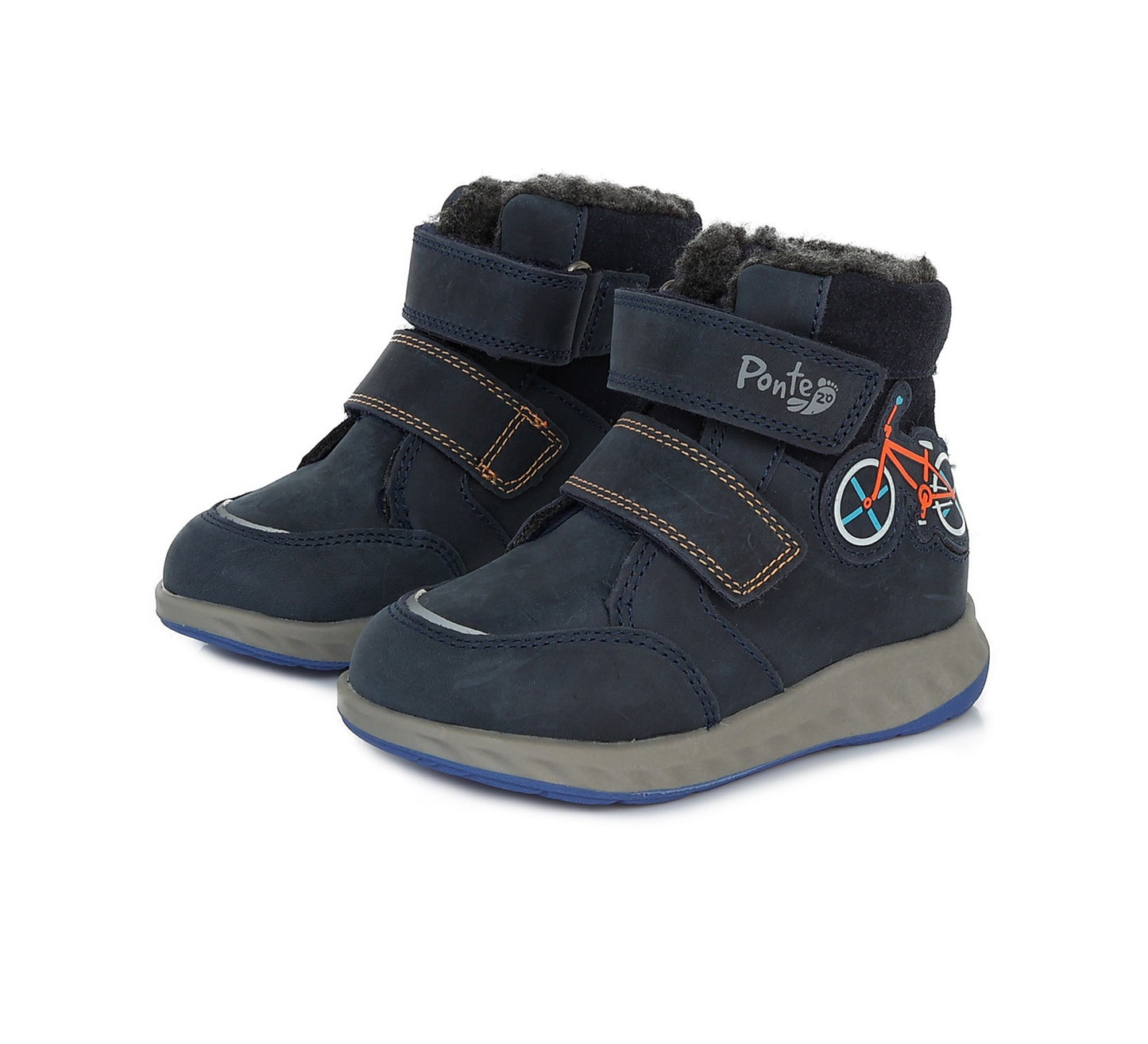 Ponte20 batai mėlyna berniukams – su dirbtiniu kailio pamušalu, itin lengvi