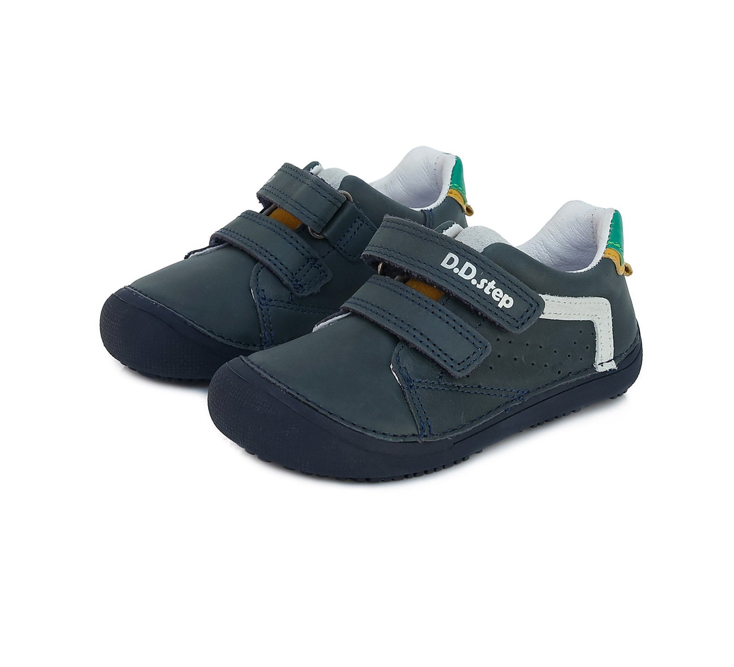 Barefoot D.D.Step batai mėlyna berniukams rudeniui ir pavasariui – natūralaus judesio laisvė