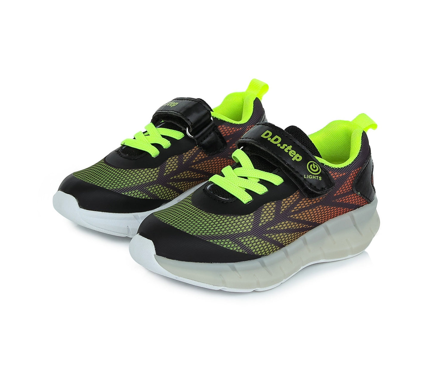 D.D.Step batai juoda berniukams – neperšlampami, su LED pašvietimu, itin lengvi