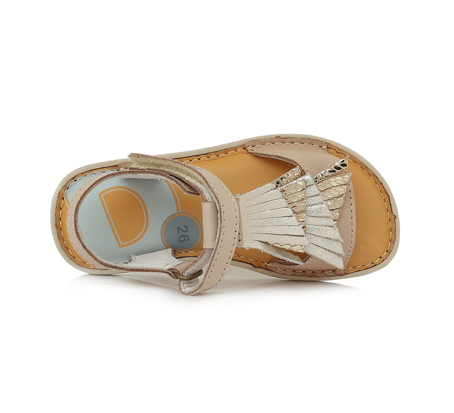 Krēmkrāsas baskāju sandales 26-31 d. G076-323M