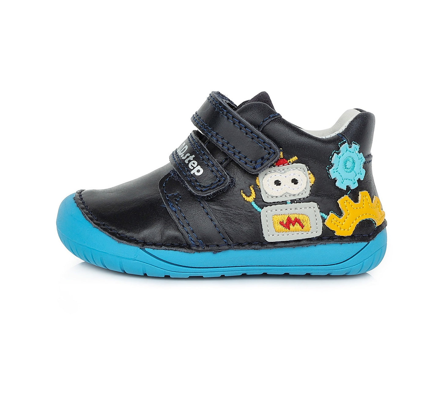 Barefoot D.D.Step batai mėlyna berniukams rudeniui ir pavasariui – natūralaus judesio laisvė