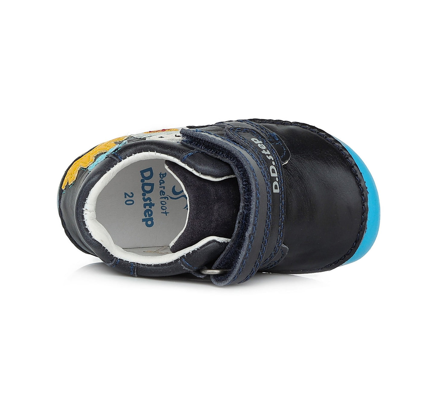 Barefoot D.D.Step batai mėlyna berniukams rudeniui ir pavasariui – natūralaus judesio laisvė