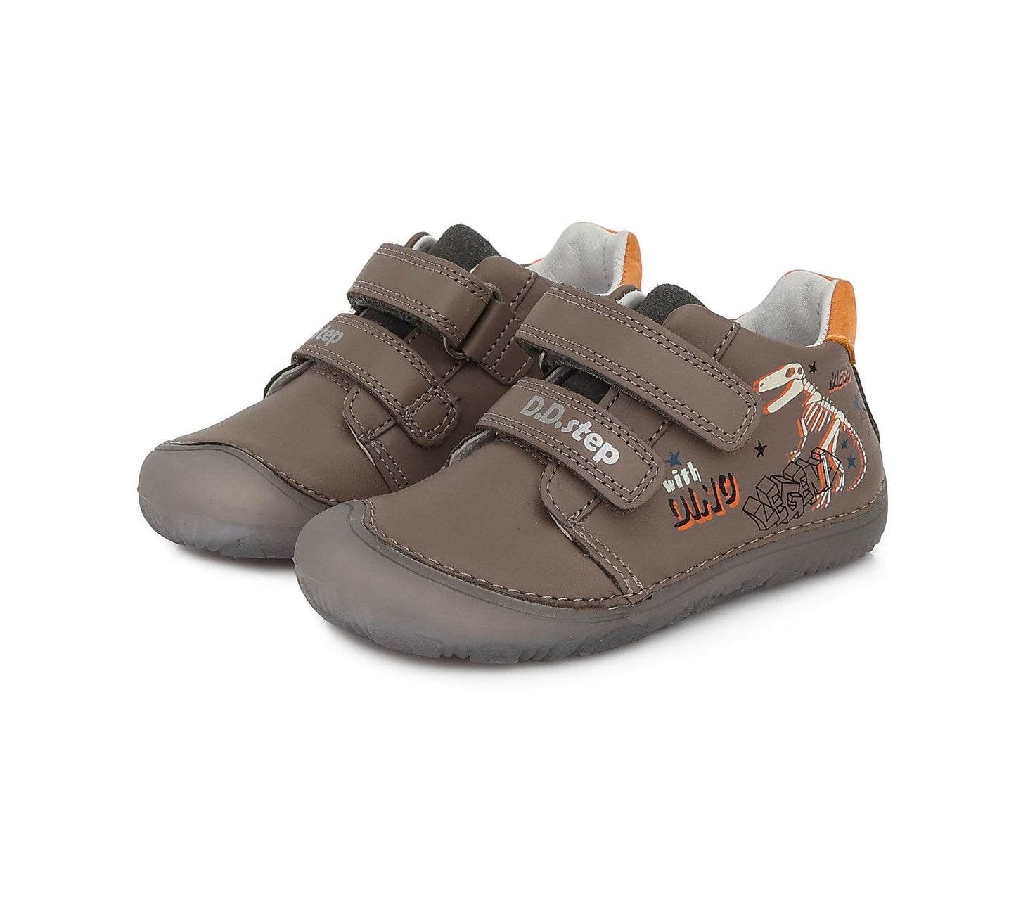 Barefoot D.D.Step batai pilka berniukams rudeniui ir pavasariui – natūralaus judesio laisvė