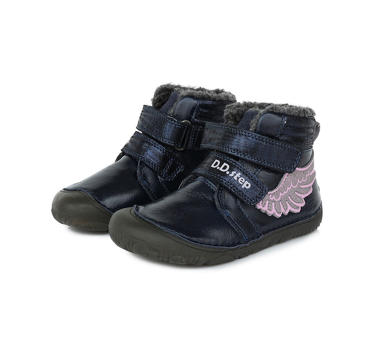 Barefoot D.D.Step batai mergaitėms – su dirbtiniu kailio pamušalu, natūralaus judesio laisvė