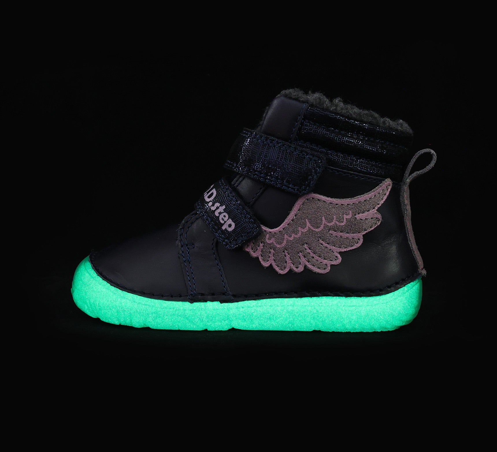 Barefoot D.D.Step batai mergaitėms – su dirbtiniu kailio pamušalu, natūralaus judesio laisvė