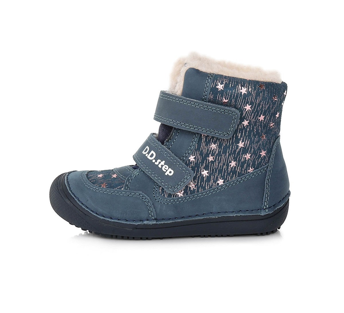 Barefoot D.D.Step batai mergaitėms – su dirbtiniu kailio pamušalu, natūralaus judesio laisvė