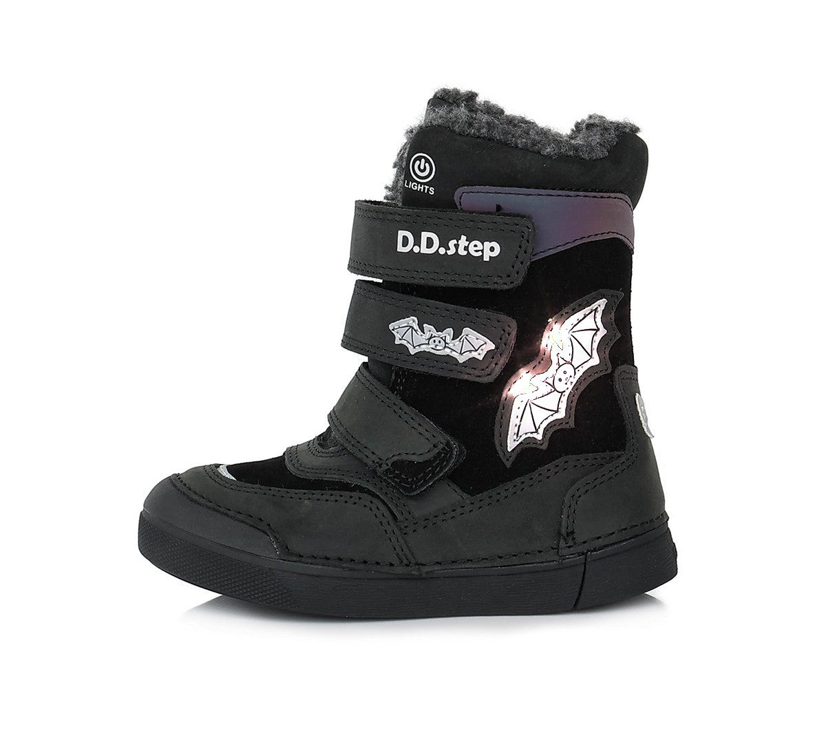 D.D.Step batai berniukams – su dirbtiniu kailio pamušalu, su LED pašvietimu, itin lengvi