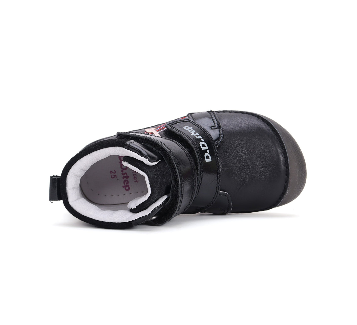 Barefoot D.D.Step batai juoda mergaitėms rudeniui ir pavasariui – natūralaus judesio laisvė