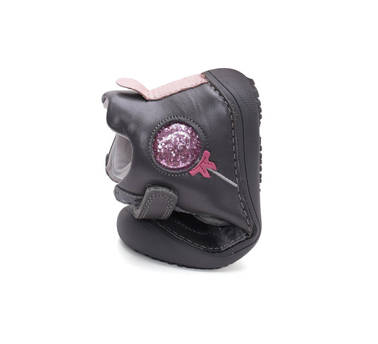 Barefoot D.D.Step batai pilka mergaitėms rudeniui ir pavasariui – natūralaus judesio laisvė