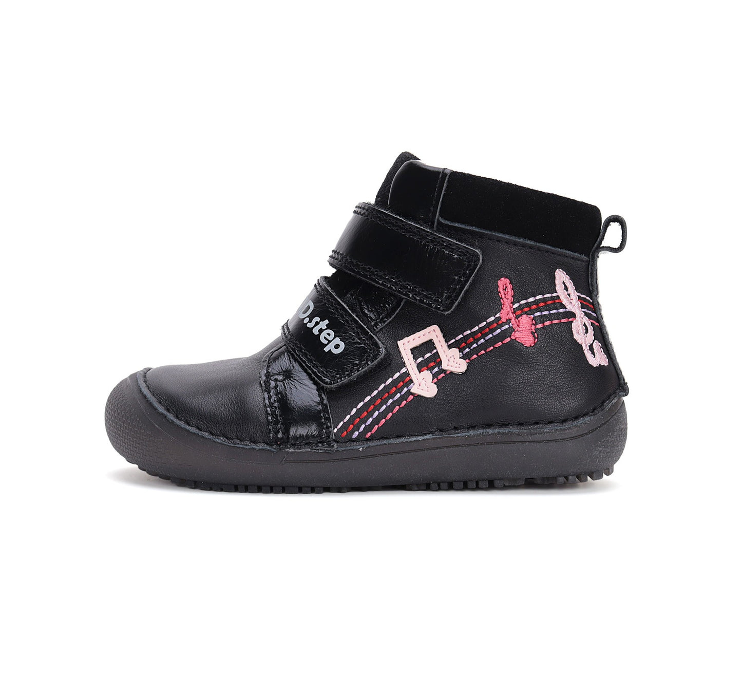 Barefoot D.D.Step batai juoda mergaitėms rudeniui ir pavasariui – natūralaus judesio laisvė