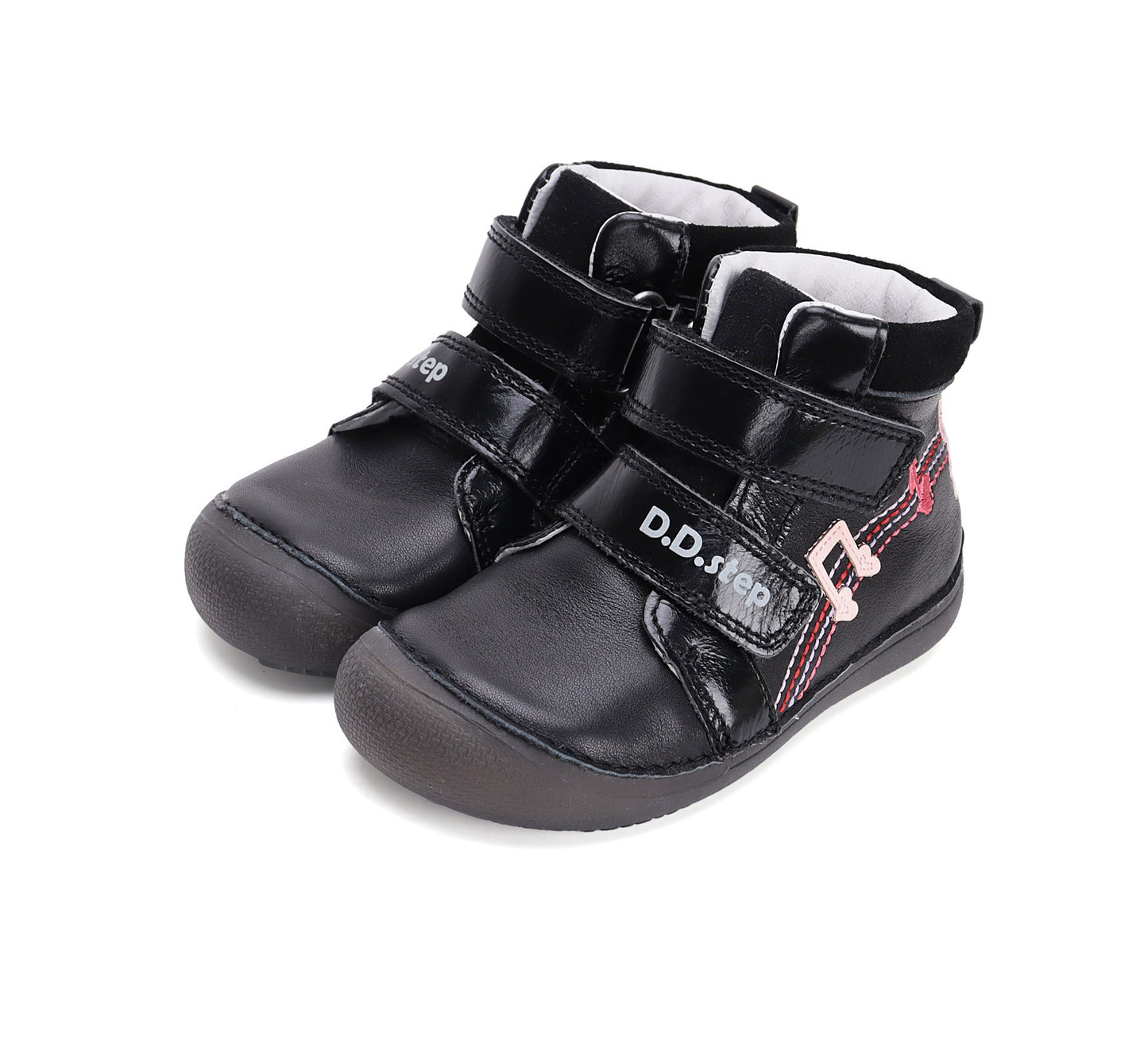 Barefoot D.D.Step batai juoda mergaitėms rudeniui ir pavasariui – natūralaus judesio laisvė