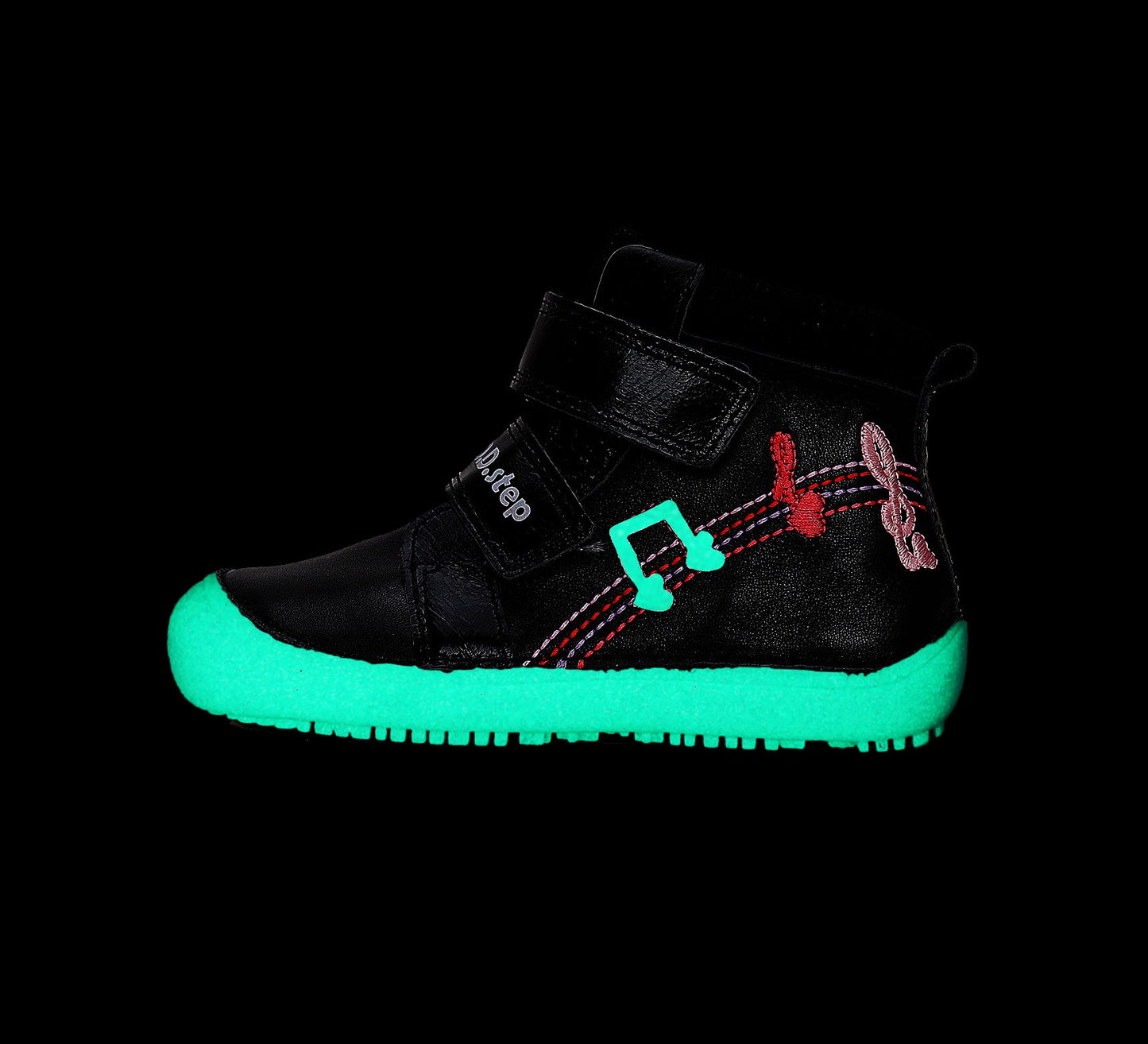 Barefoot D.D.Step batai juoda mergaitėms rudeniui ir pavasariui – natūralaus judesio laisvė