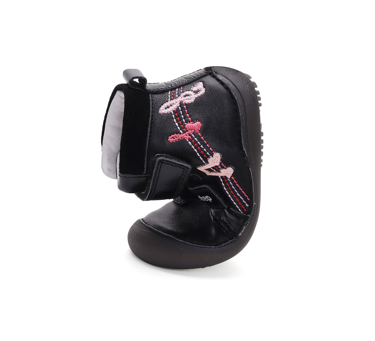 Barefoot D.D.Step batai juoda mergaitėms rudeniui ir pavasariui – natūralaus judesio laisvė