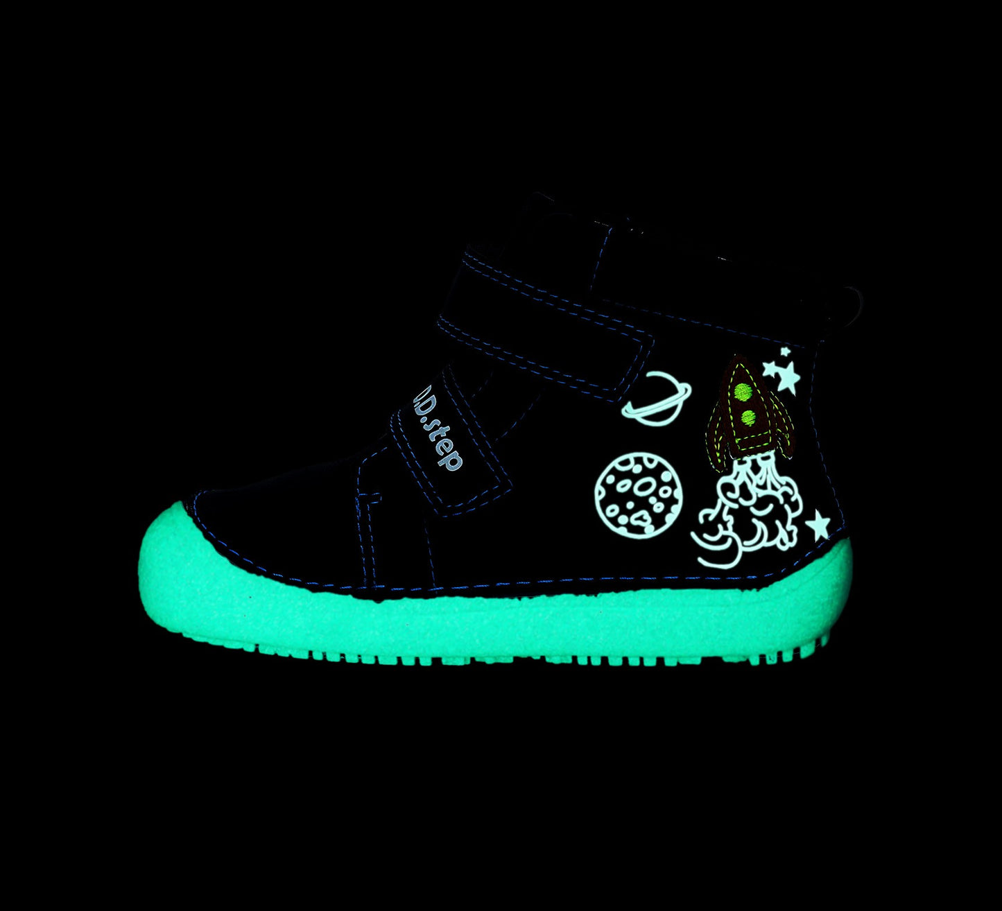 Barefoot D.D.Step batai mėlyna berniukams rudeniui ir pavasariui – natūralaus judesio laisvė