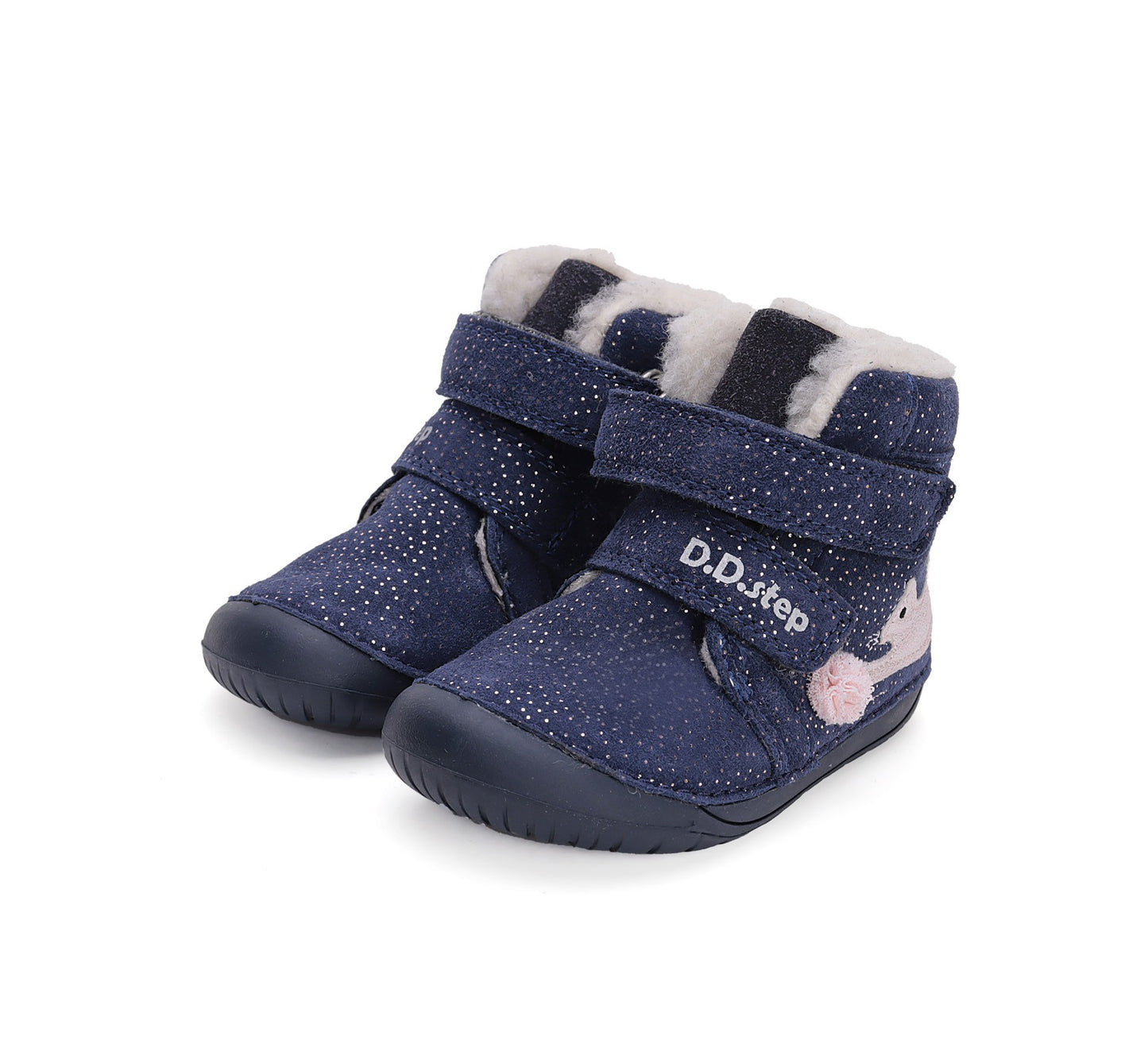 Barefoot D.D.Step batai mergaitėms – su dirbtiniu kailio pamušalu, natūralaus judesio laisvė
