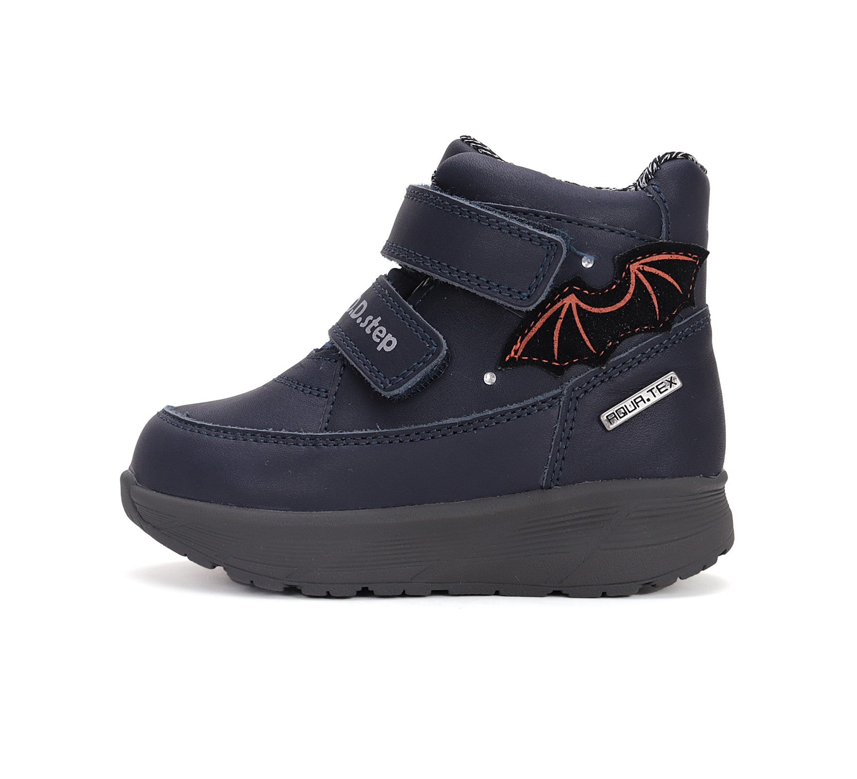 D.D.Step batai mėlyna berniukams rudeniui ir pavasariui – neperšlampami, su LED pašvietimu, itin lengvi