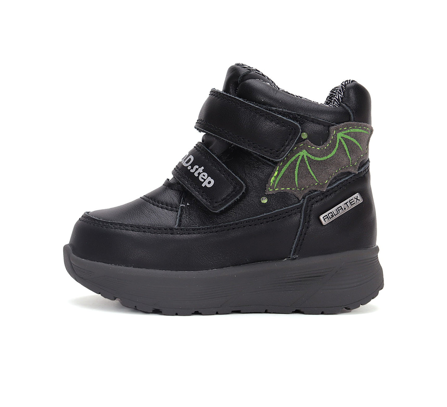 D.D.Step batai juoda berniukams rudeniui ir pavasariui – neperšlampami, su LED pašvietimu, itin lengvi