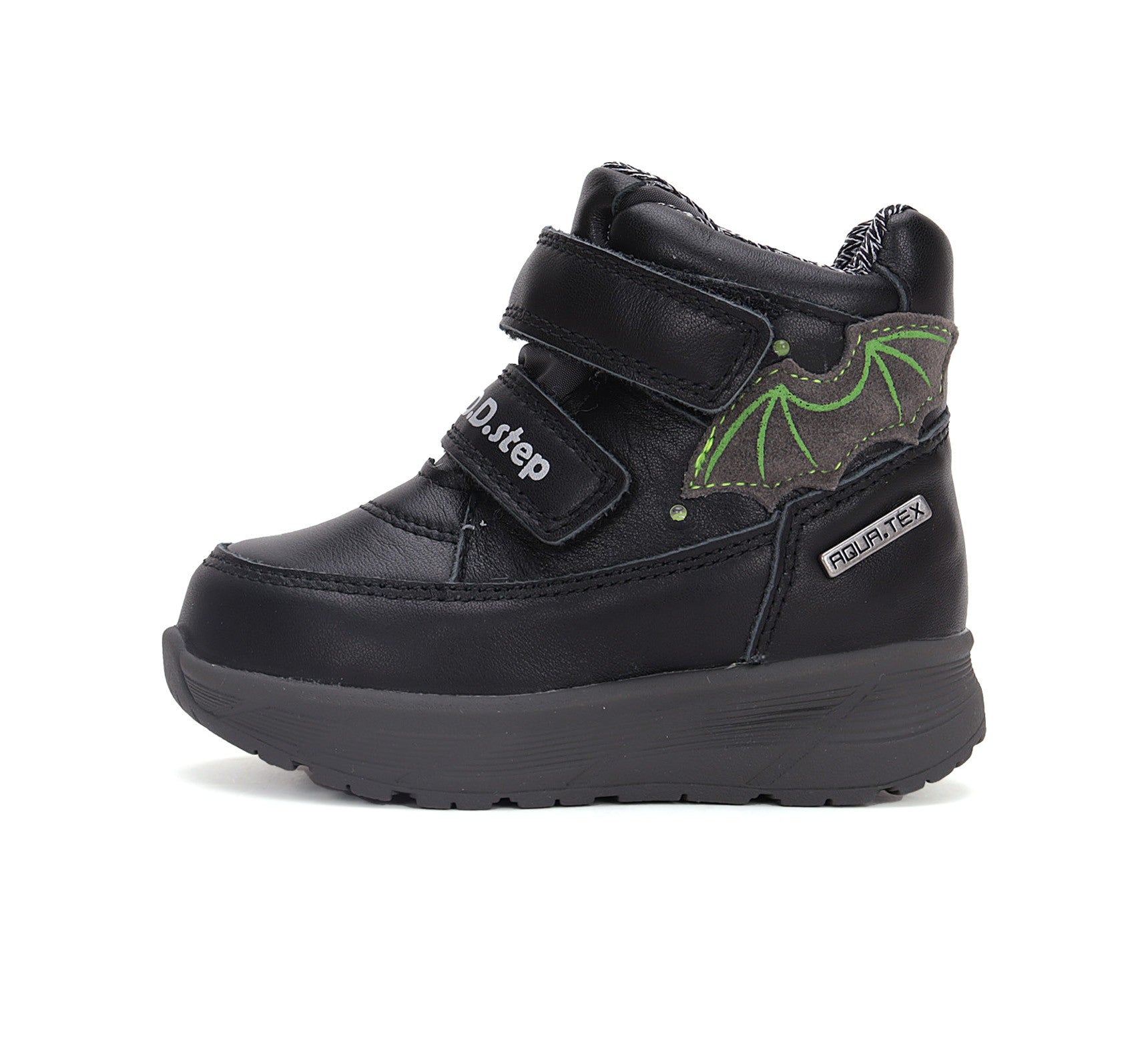 D.D.Step batai juoda berniukams rudeniui ir pavasariui – neperšlampami, su LED pašvietimu, itin lengvi