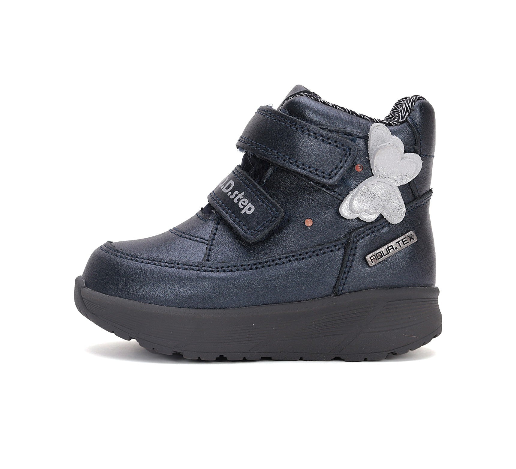D.D.Step batai mėlyna mergaitėms rudeniui ir pavasariui – neperšlampami, su LED pašvietimu, itin lengvi