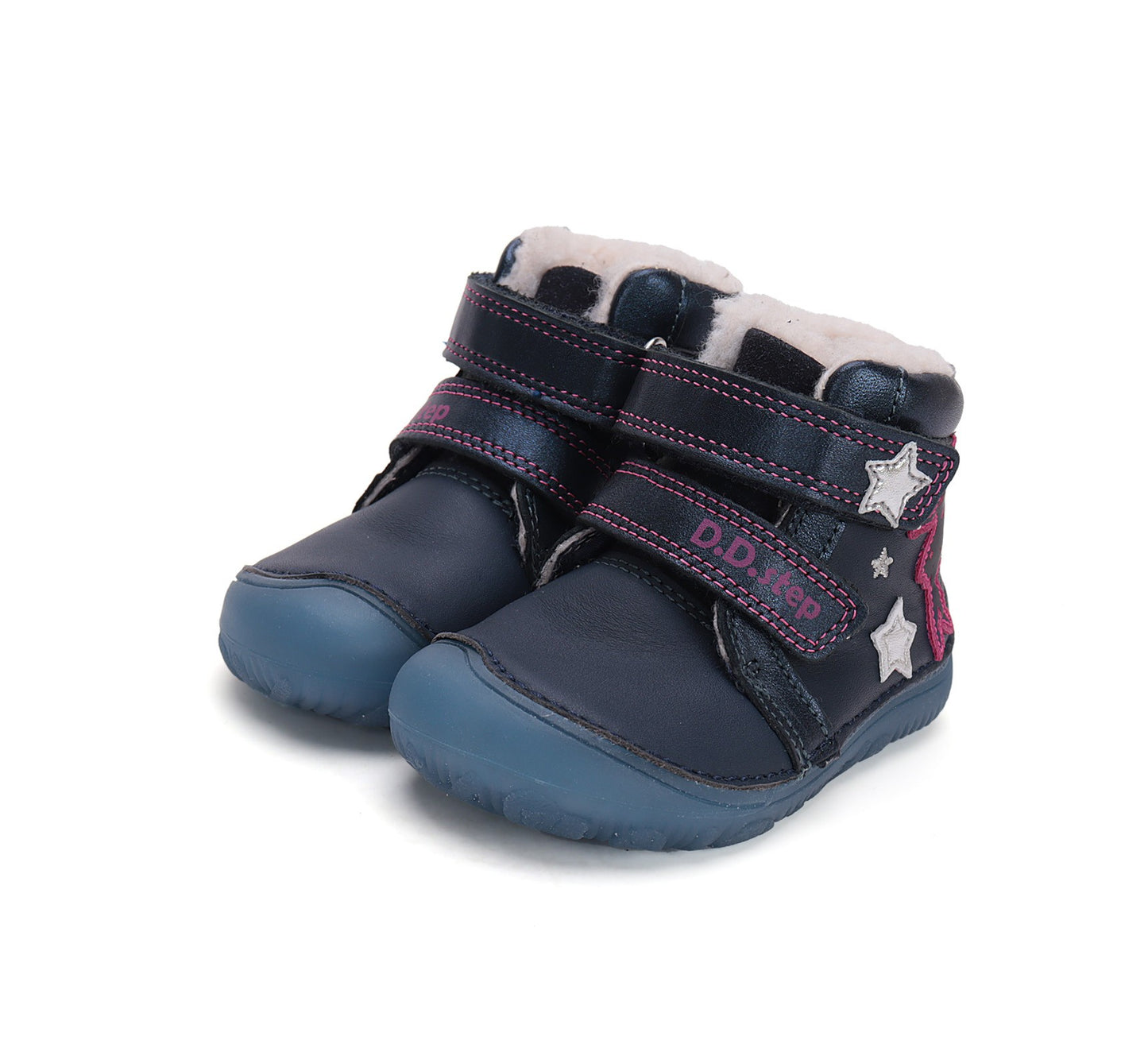 Barefoot D.D.Step batai mergaitėms – su dirbtiniu kailio pamušalu, natūralaus judesio laisvė