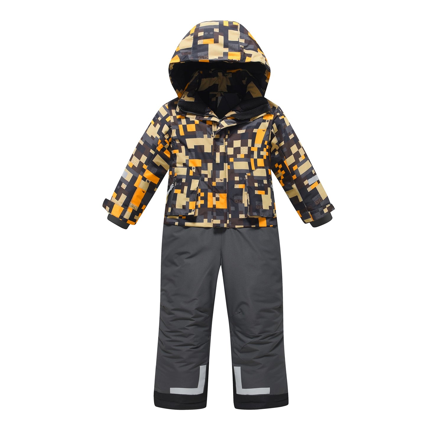 One-piece gray winter jumpsuit VALIANLY 128-158