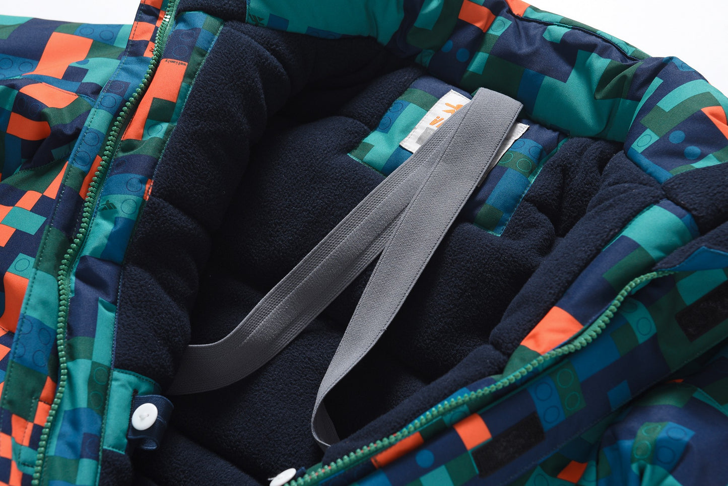 One-piece gray winter jumpsuit VALIANLY 128-158