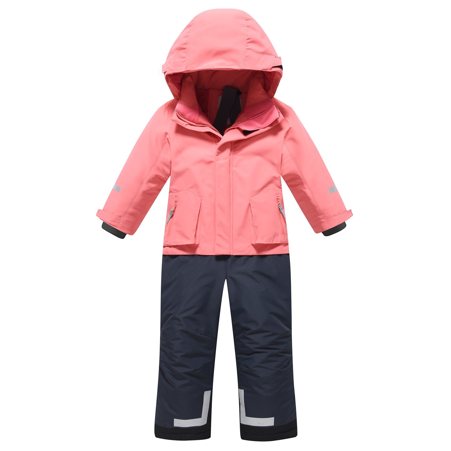 Viendaļīgs rozā ziemas kombinezons VALIANLY 128-158