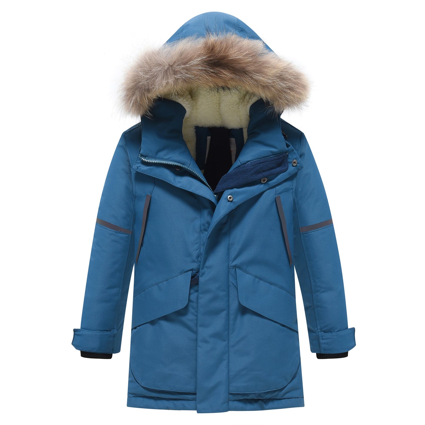 Valianly blue winter jacket/coat for boy 9443_128-158