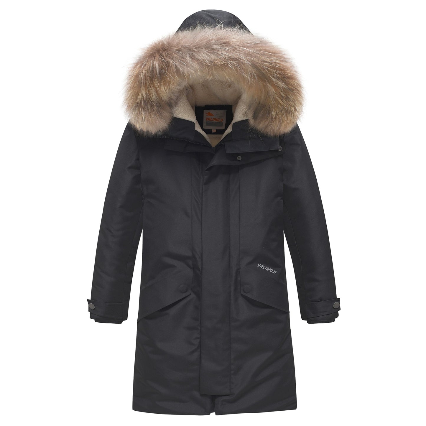 Valianly black winter jacket/coat for boy 9445_140-170