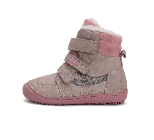 Barefoot D.D.Step batai mergaitėms – su vilnos pamušalu, natūralaus judesio laisvė