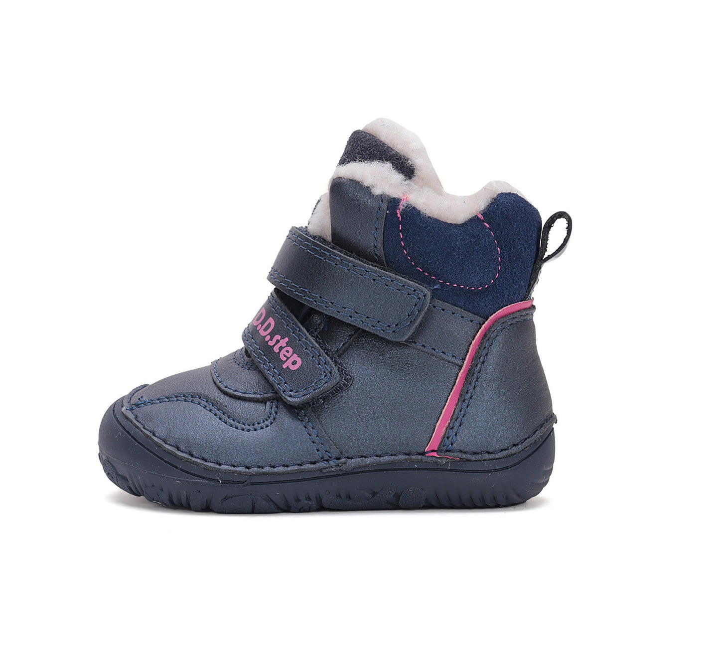 Barefoot D.D.Step batai mergaitėms – su vilnos pamušalu, su dirbtiniu kailio pamušalu, natūralaus judesio laisvė