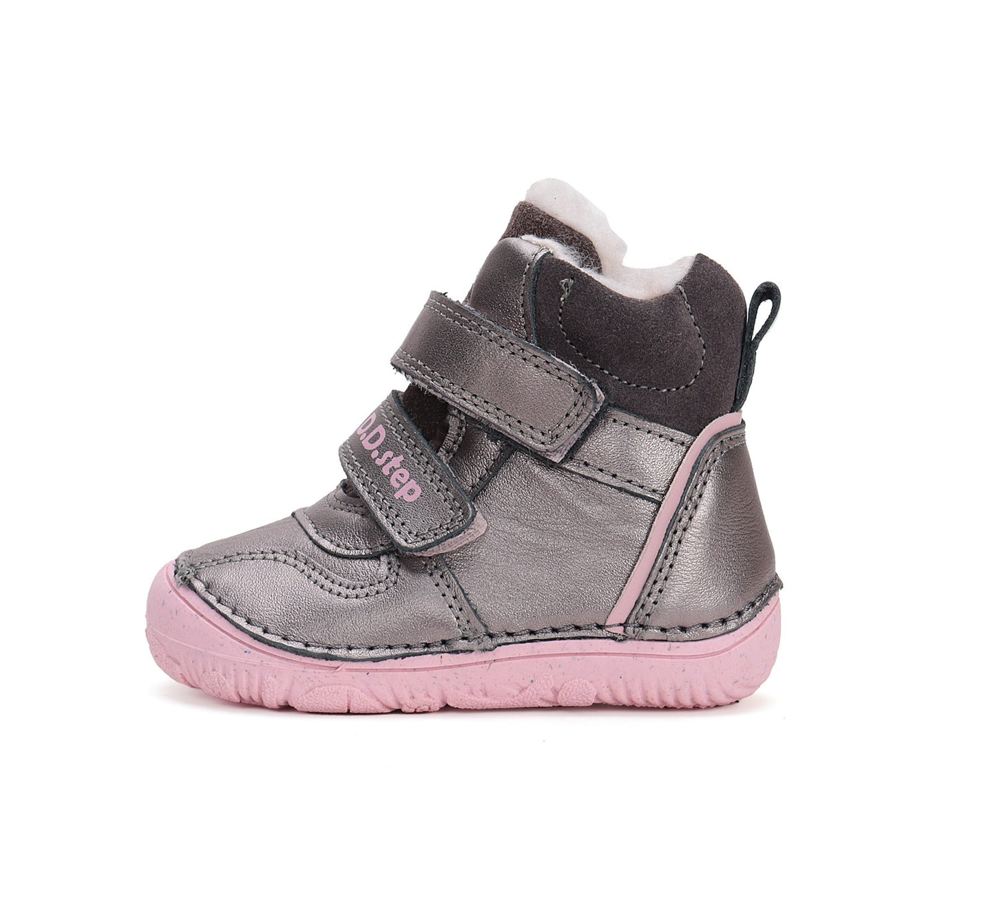 Barefoot D.D.Step batai mergaitėms – su vilnos pamušalu, su dirbtiniu kailio pamušalu, natūralaus judesio laisvė