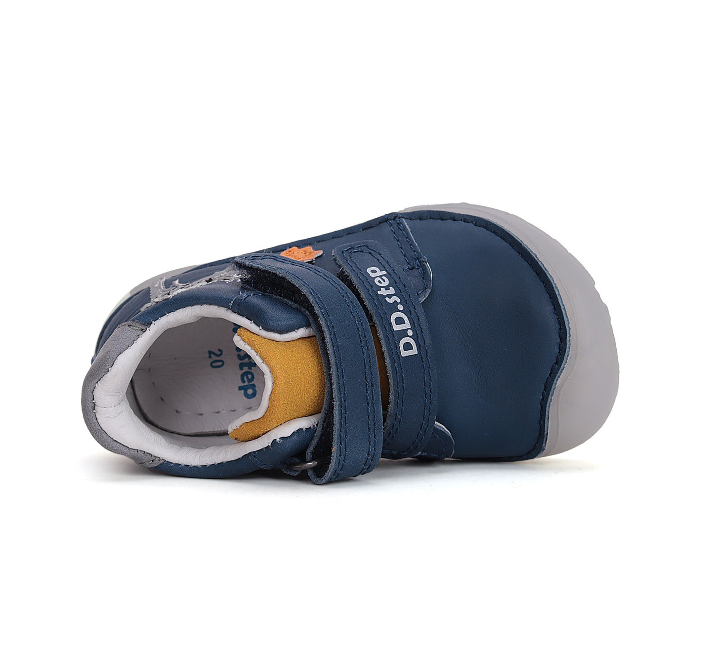Barefoot D.D.Step batai mėlyna berniukams rudeniui ir pavasariui – natūralaus judesio laisvė