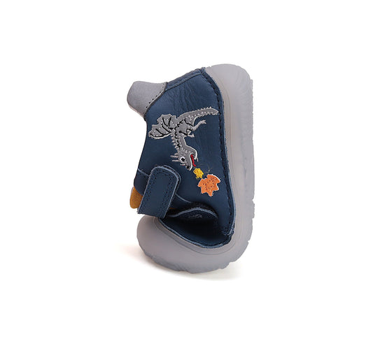 Barefoot D.D.Step batai mėlyna berniukams rudeniui ir pavasariui – natūralaus judesio laisvė