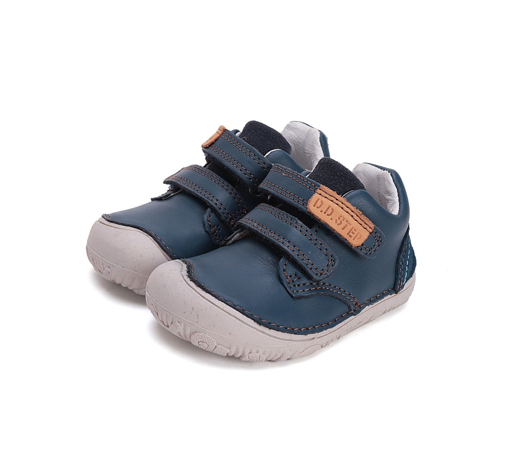 Barefoot D.D.Step batai mėlyna berniukams rudeniui ir pavasariui – natūralaus judesio laisvė