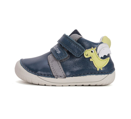 Barefoot D.D.Step batai mėlyna berniukams rudeniui ir pavasariui – natūralaus judesio laisvė